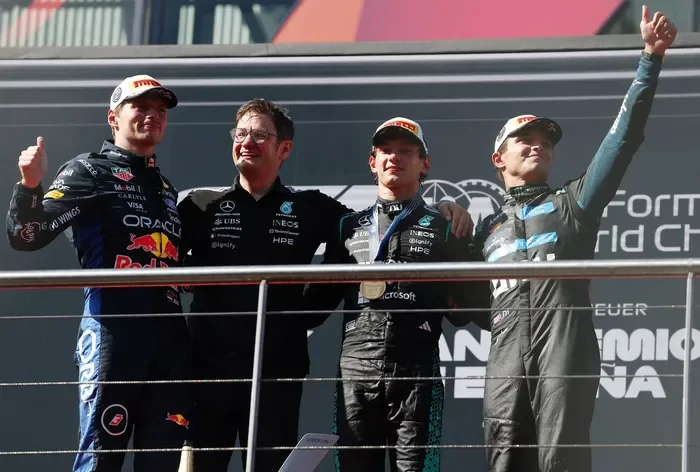 Kimi Antonelli, Mercedes, Max Verstappen, Red Bull Racing, Lando Norris, McLaren